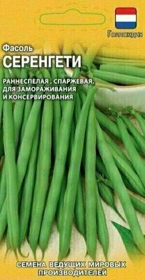 Фасоль спаржевая Серенгети, 10шт, Гавриш, Ведущие мировые производители, Seminis